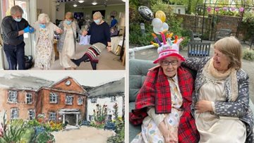 90th birthday celebrations and Greek dancing at The Westbury care home